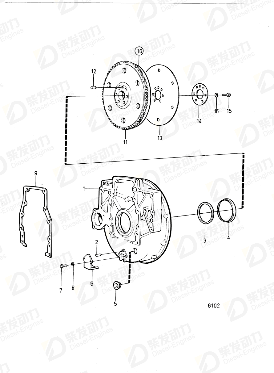 VOLVO Spacer plate 466306 Drawing